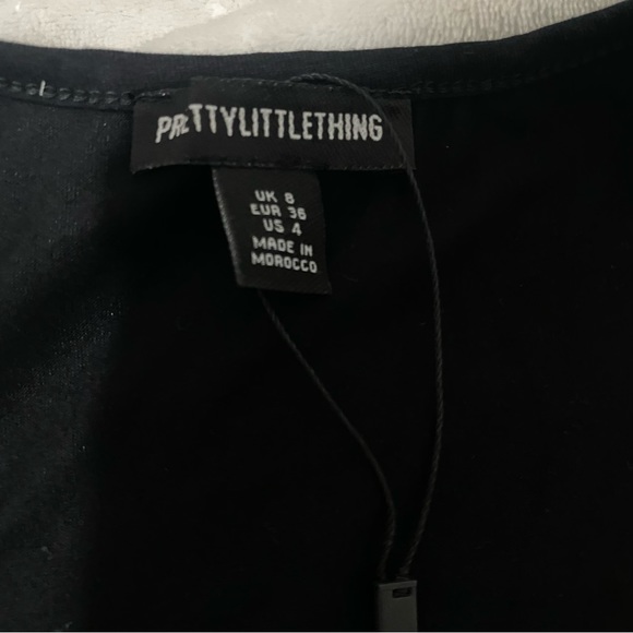 PLT. Basic Black & White Cotton Blend Racer Back Bodysuit. Size 4 - Picture 7 of 8